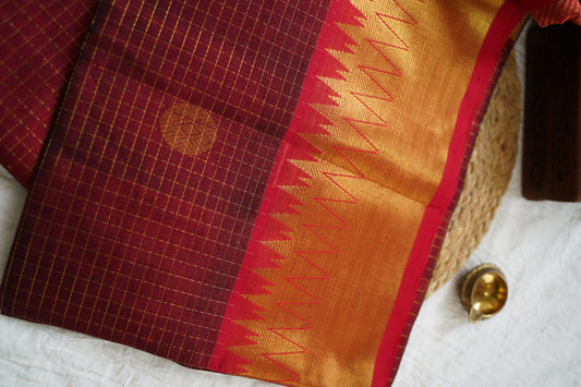 Kanchi Handloom Silk Cotton Saree-PC15708