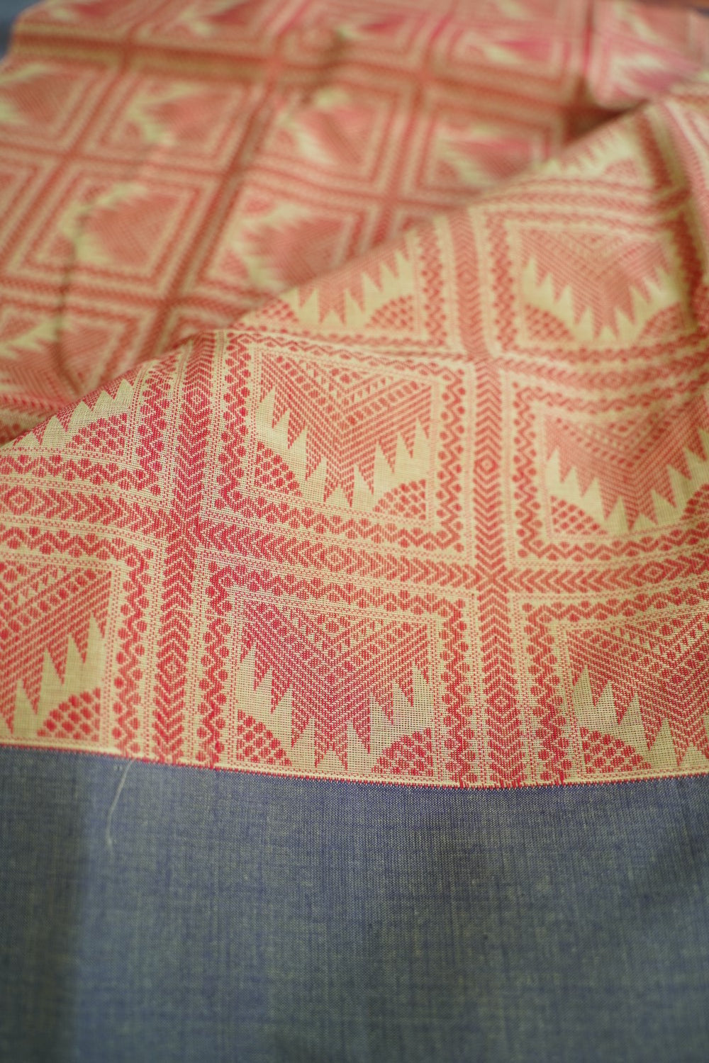 Kanchi handloom Cotton Saree PC16912