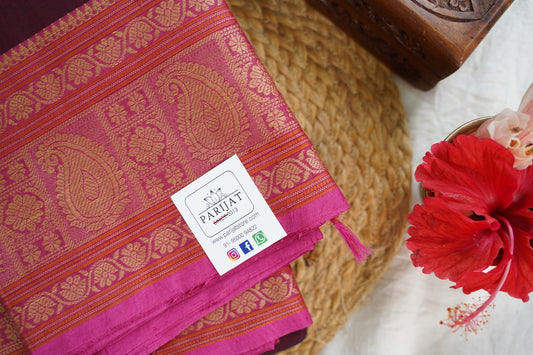 Kanchi handloom Cotton Saree PC15773