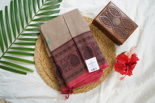 Kanchi handloom Cotton Saree PC15748