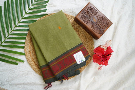 Kanchi handloom Cotton Saree PC15775