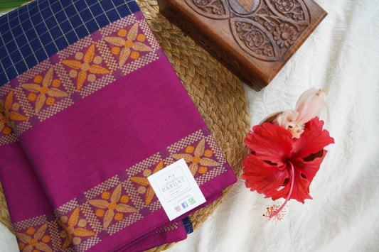 Kanchi handloom Cotton Saree PC15772