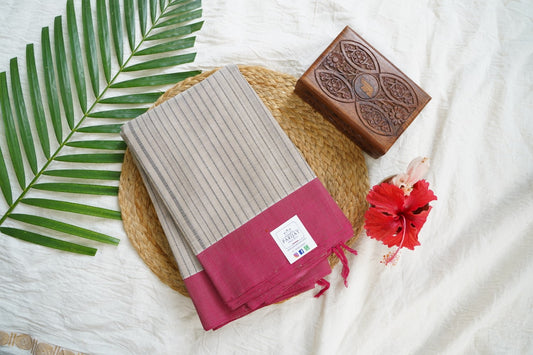 Kanchi handloom Cotton Saree PC15760