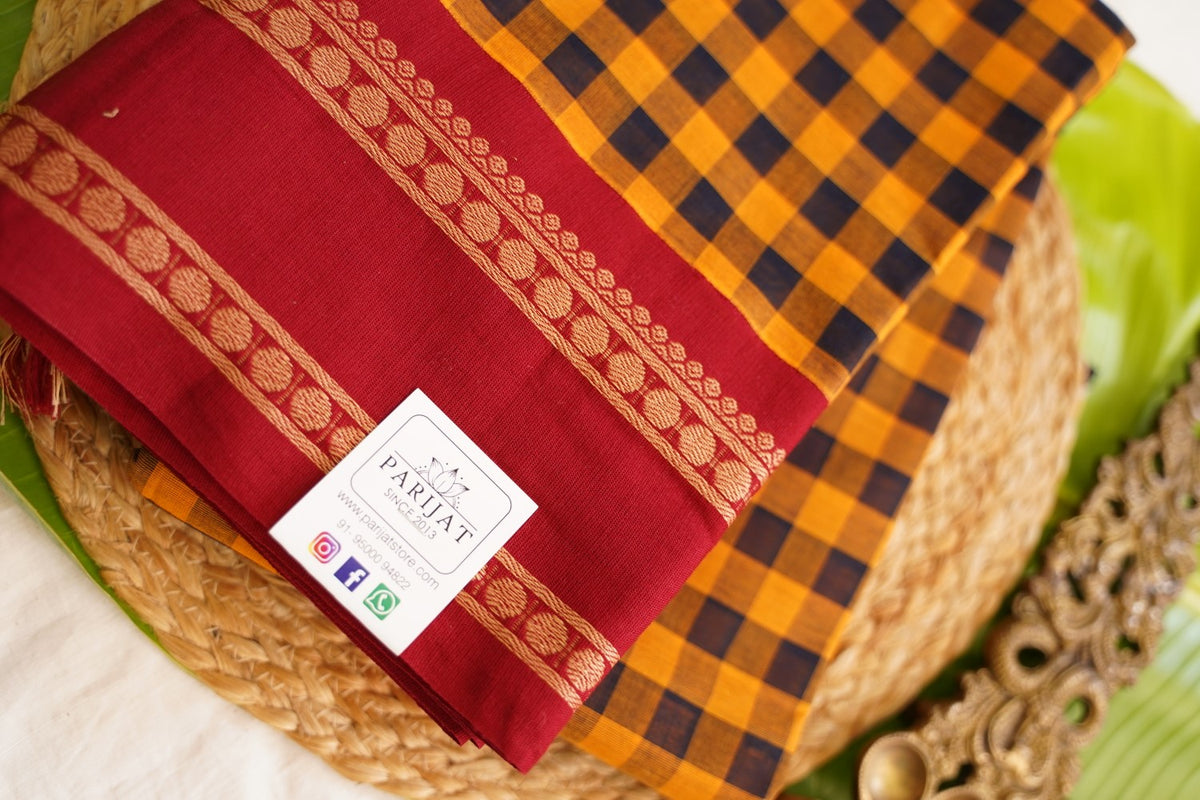 Chettinad handloom Cotton Saree PC17822