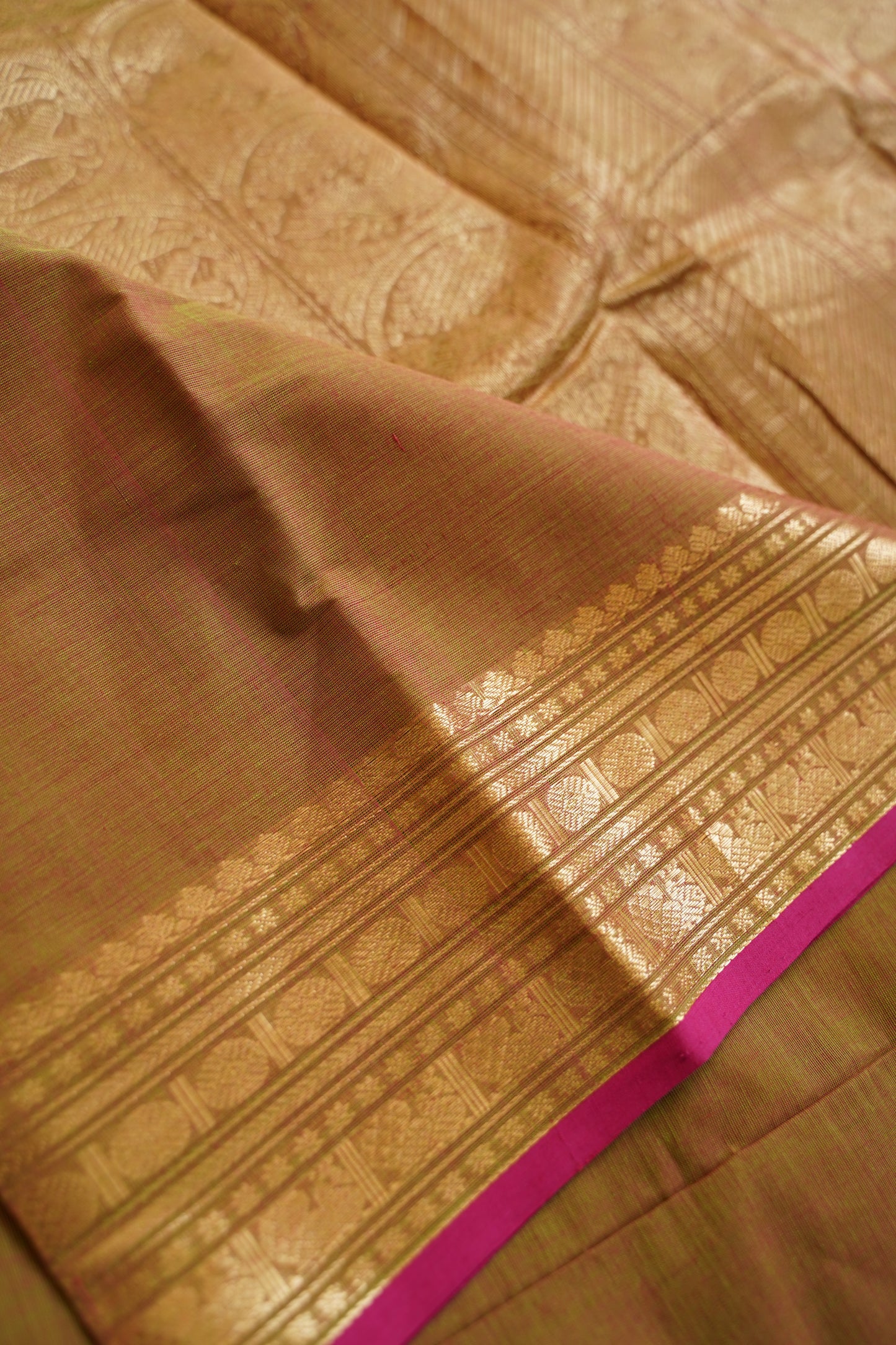 Kanchi handloom Cotton Saree PC15763