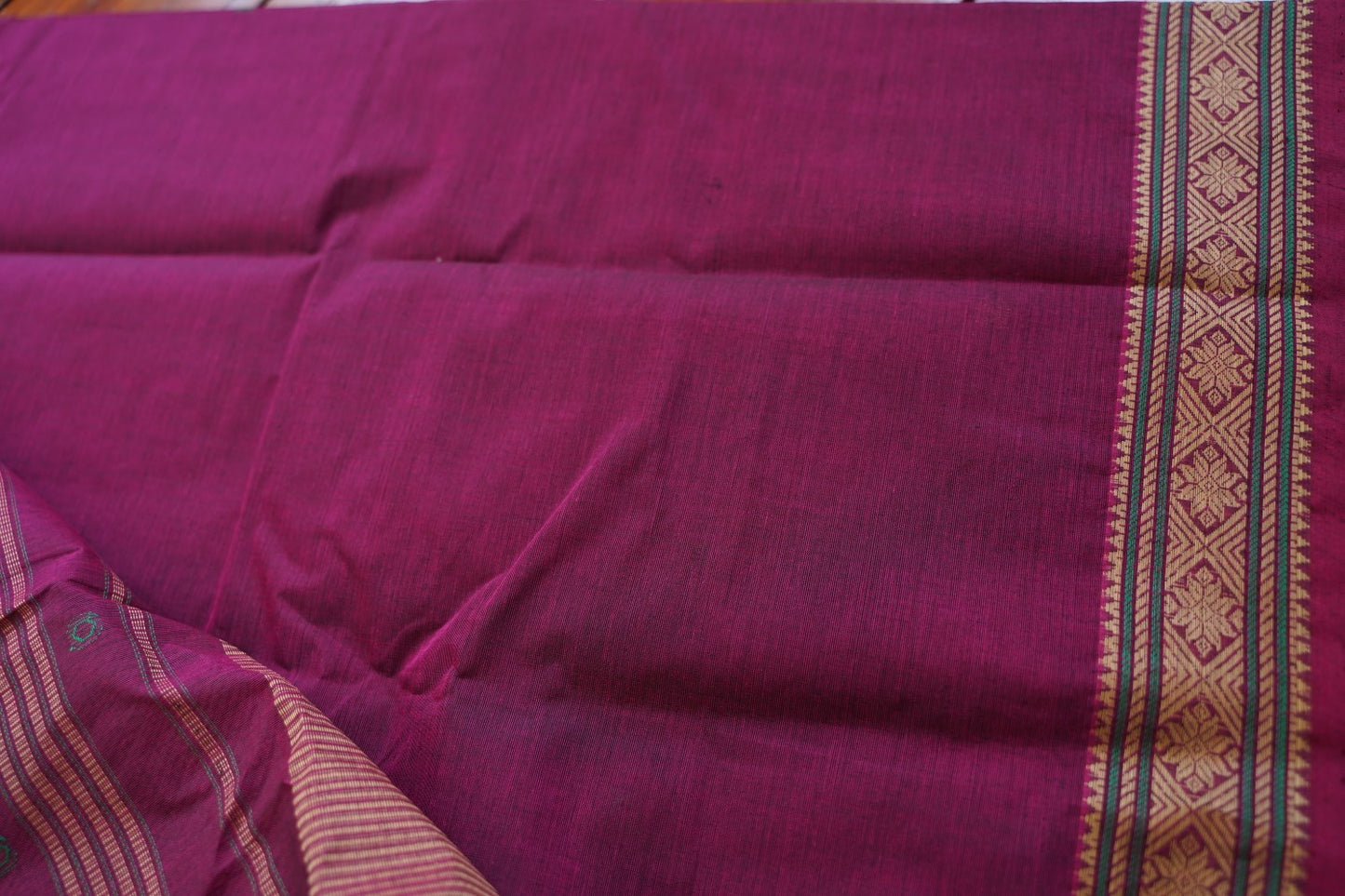 Kanchi handloom Cotton Saree PC15761