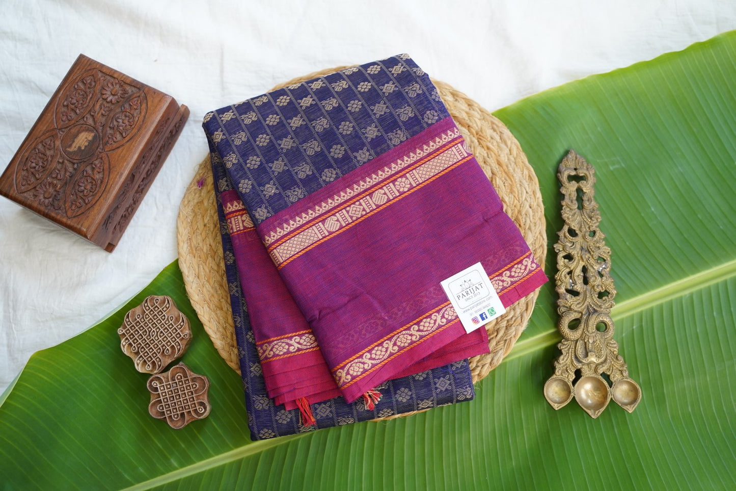 Chettinad handloom Cotton Saree PC16979