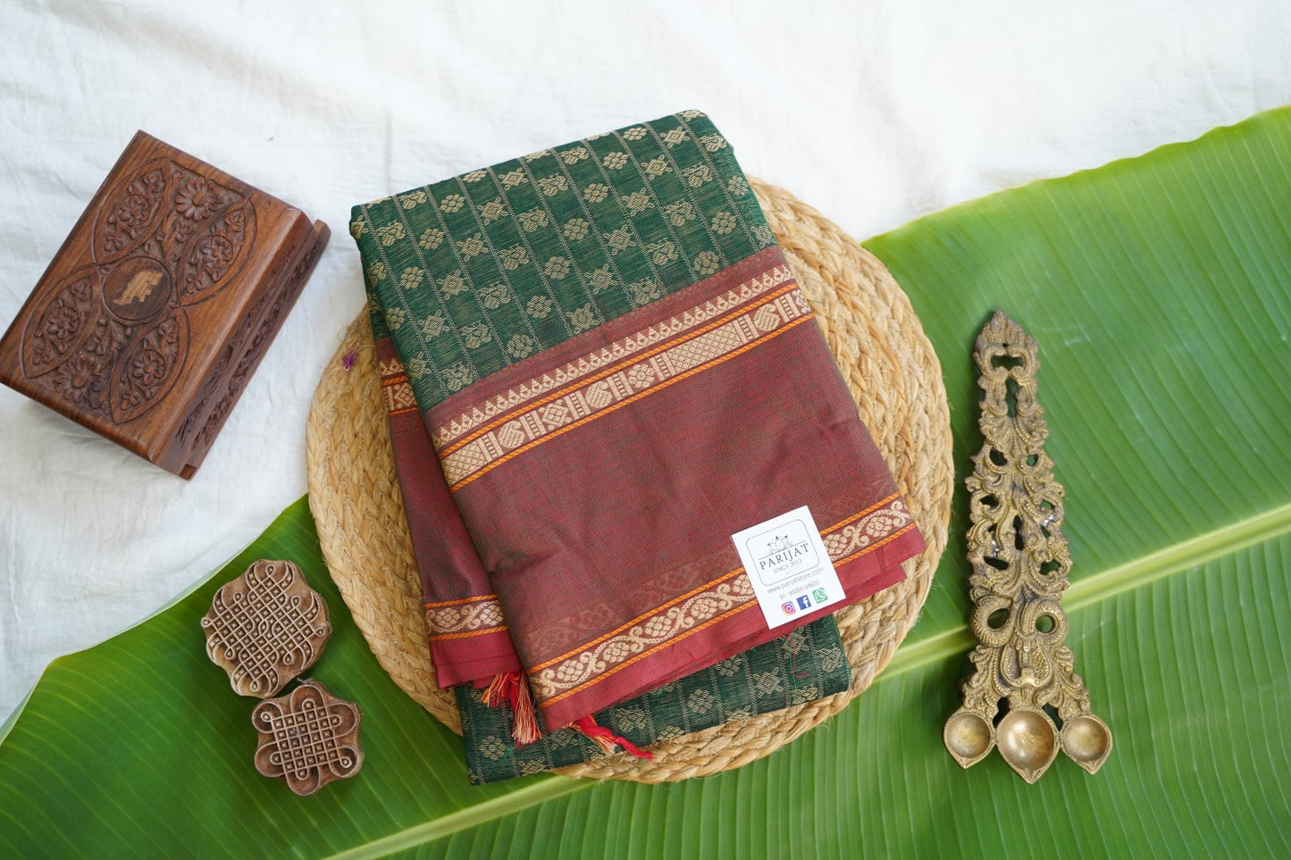 Chettinad handloom Cotton Saree PC16980