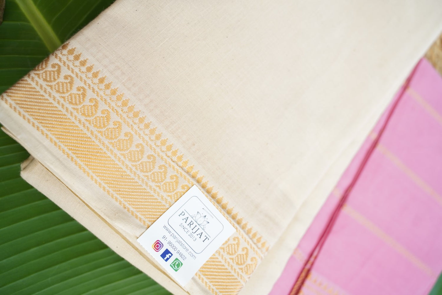 Sungadi Cotton Saree With Blouse PC15124