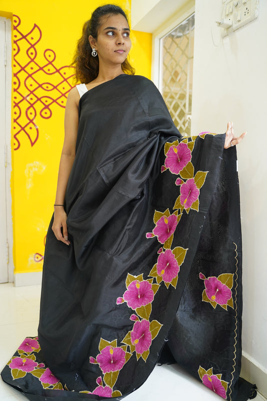 Mangalgiri Silk Cotton Patchwork Saree-PC14114