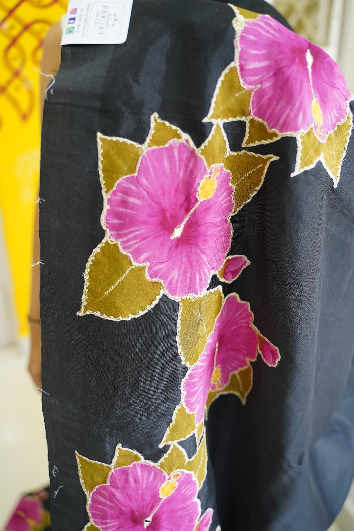 Mangalgiri Silk Cotton Patchwork Saree-PC14114