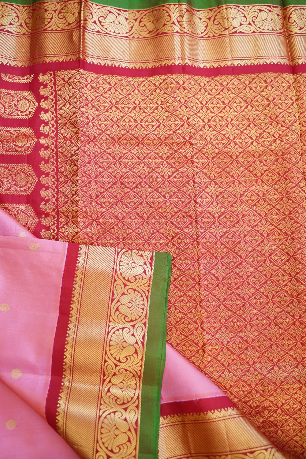 Gadwal Silk Saree With Zari Border PC13317
