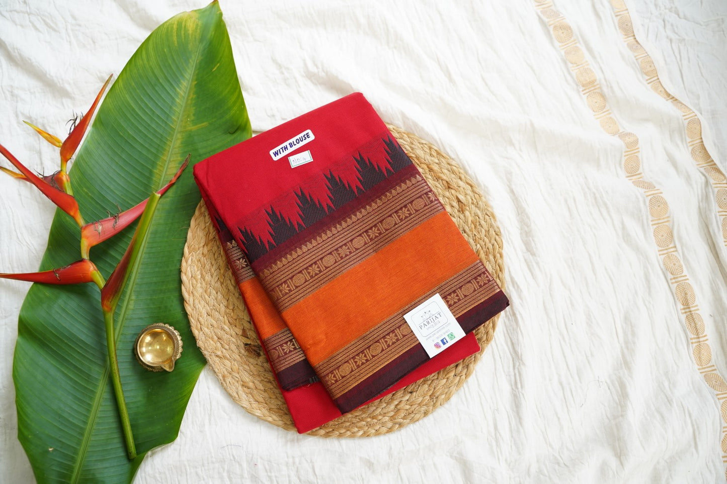 Chettinad handloom Cotton Saree PC15939