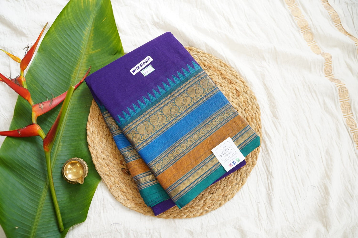Chettinad handloom Cotton Saree PC15925