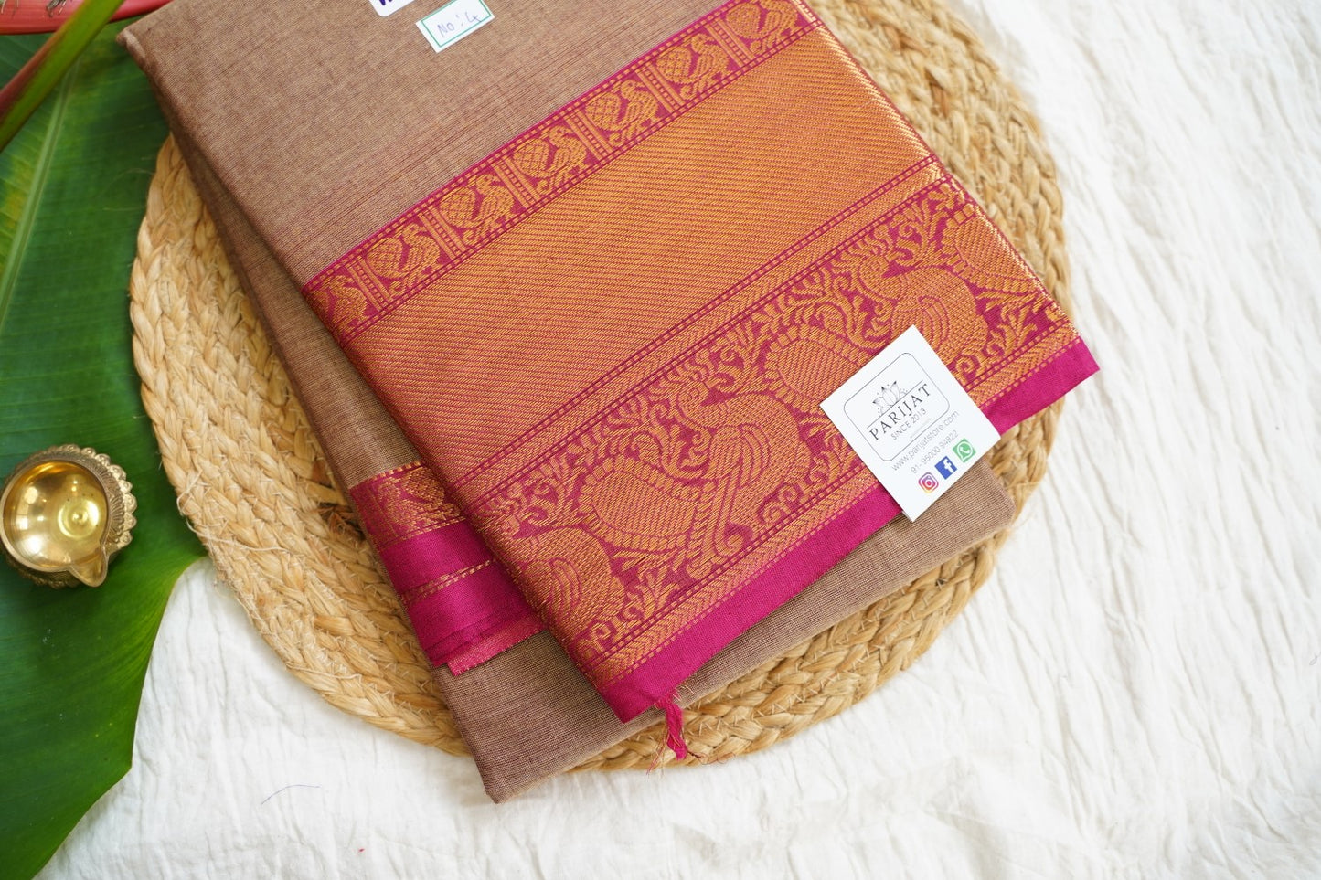 Chettinad handloom Cotton Saree PC15924