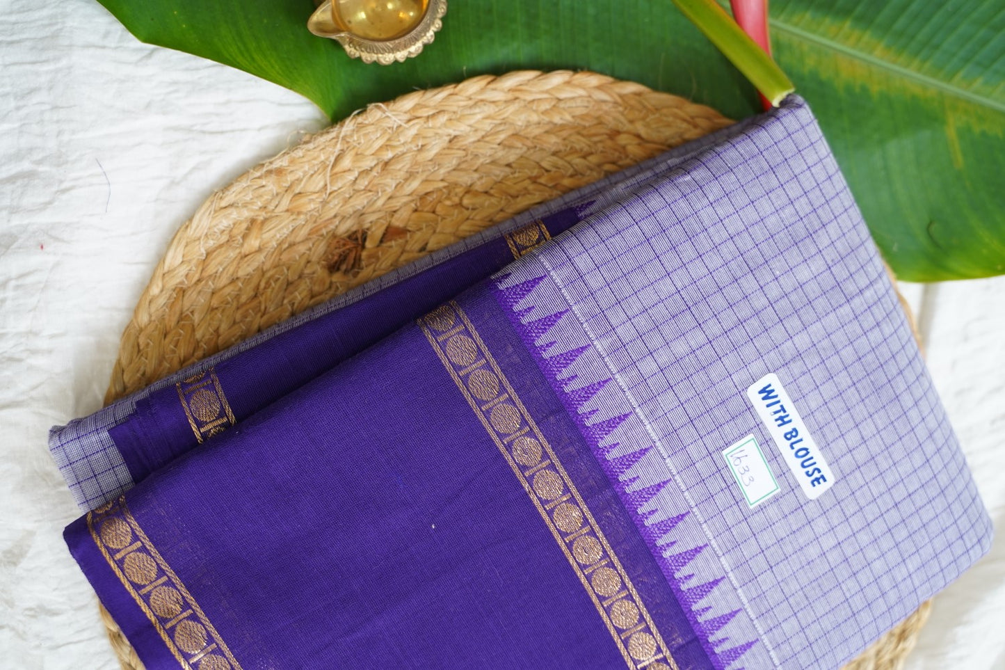 Chettinad handloom Cotton Saree PC15921