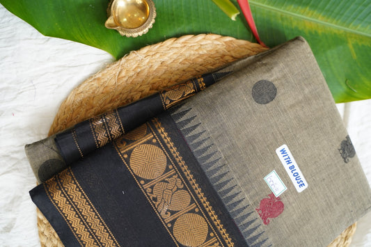 Chettinad handloom Cotton Saree PC15976