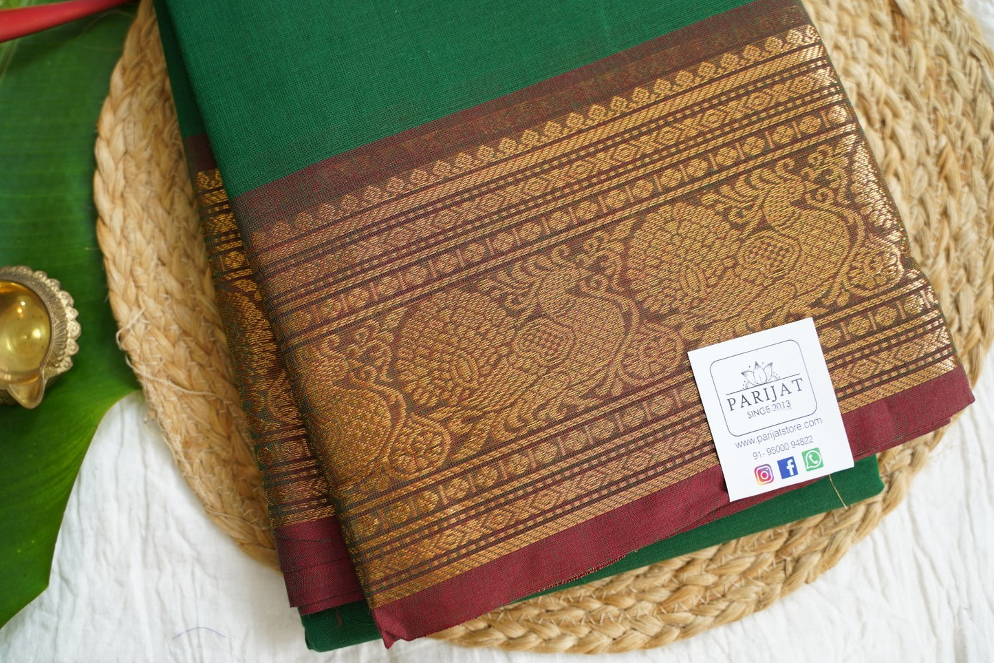 Chettinad handloom Cotton Saree PC15908