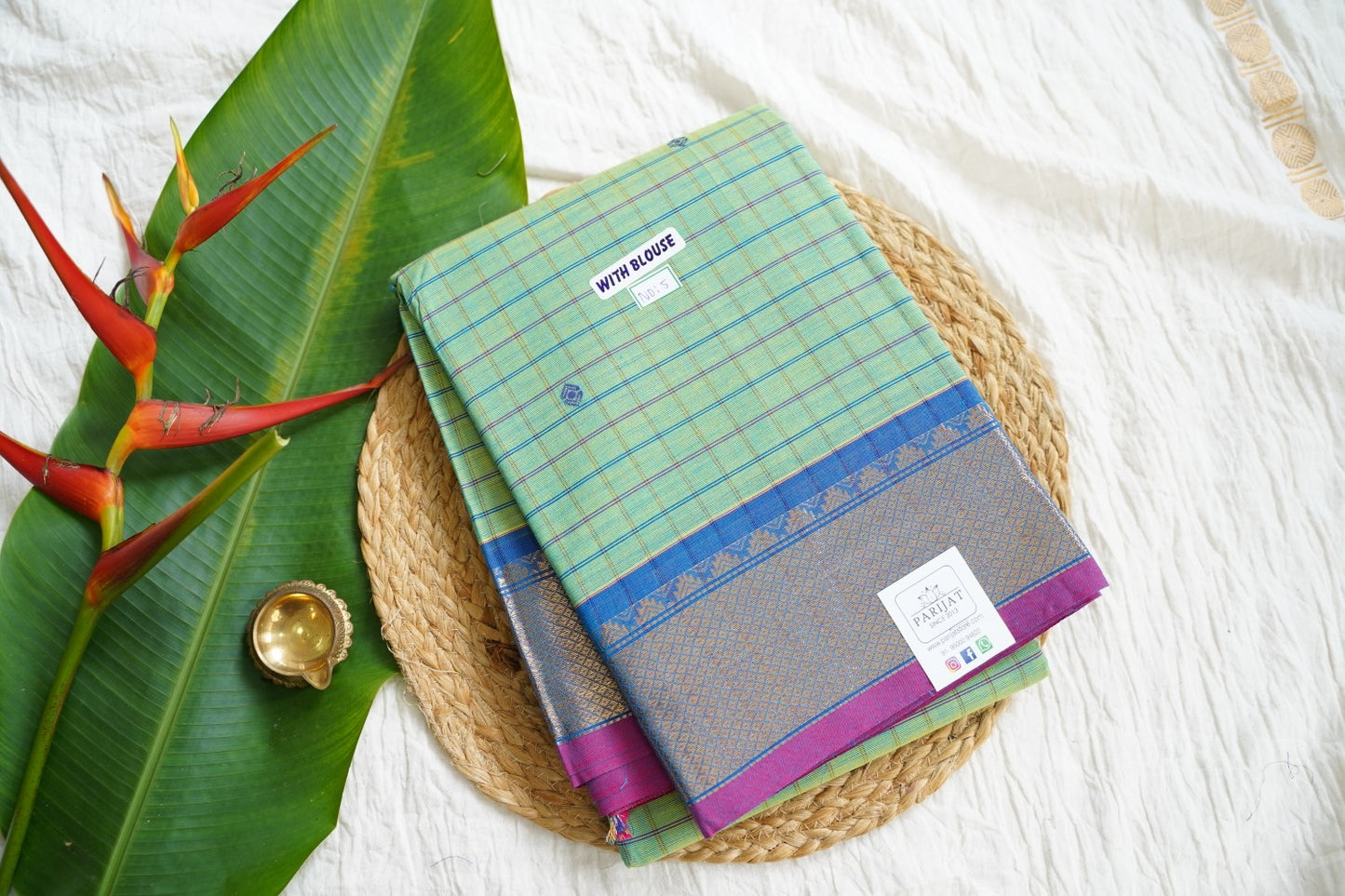 Chettinad handloom Cotton Saree PC15905