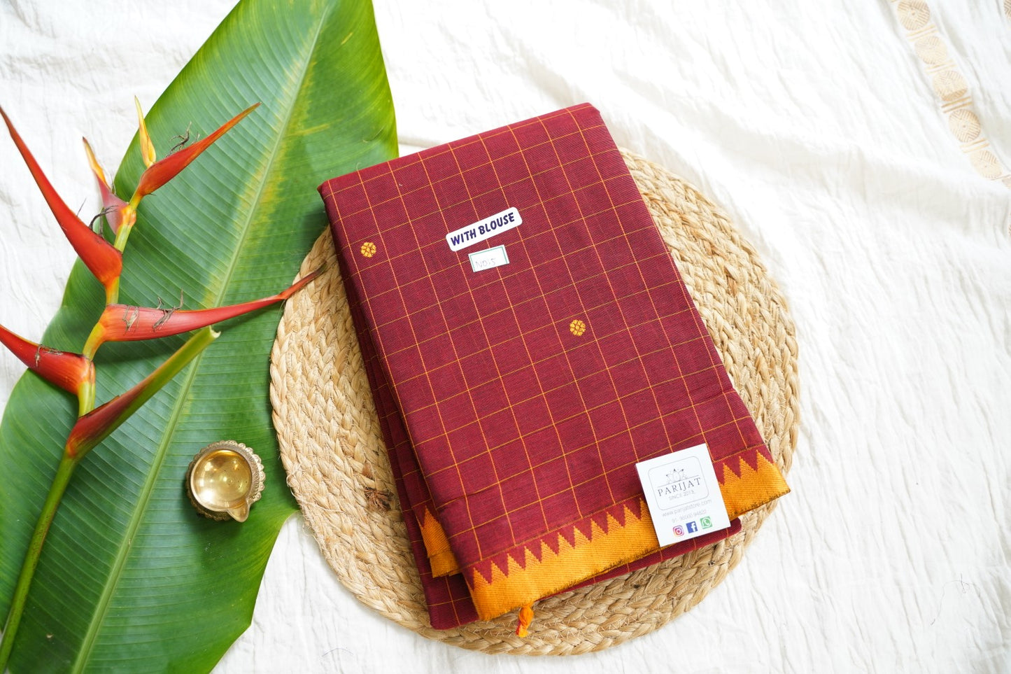 Chettinad handloom Cotton Saree PC15864