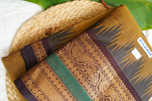 Chettinad handloom Cotton Saree PC15957