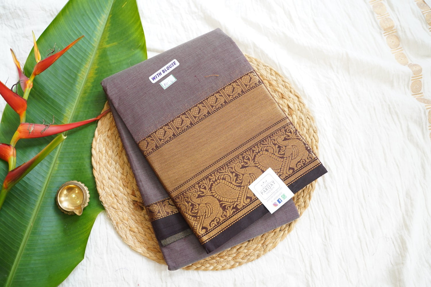 Chettinad handloom Cotton Saree PC15866