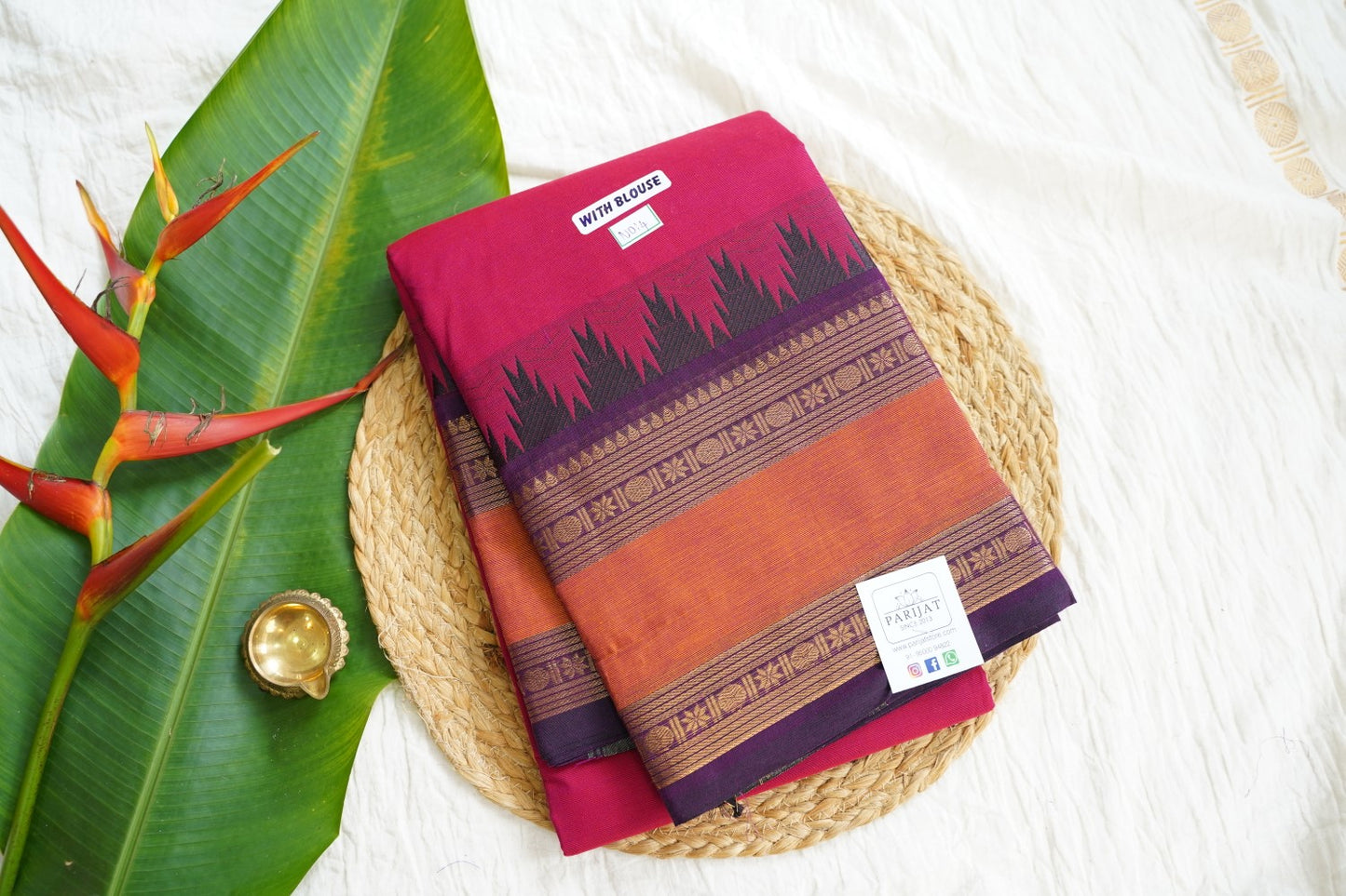 Chettinad handloom Cotton Saree PC15920