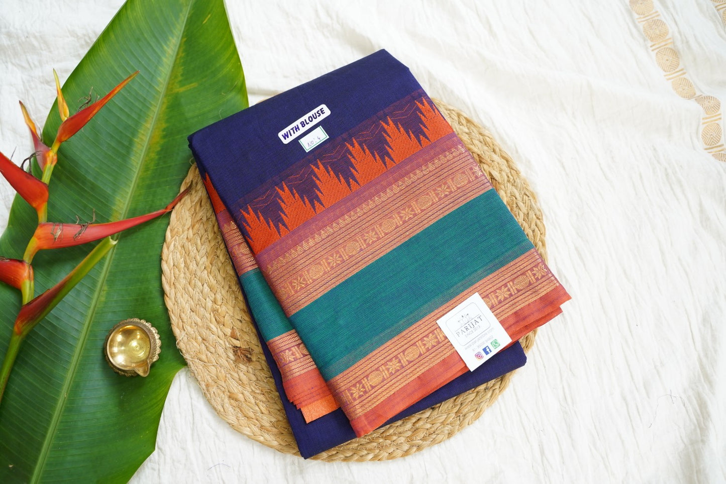 Chettinad handloom Cotton Saree PC15889