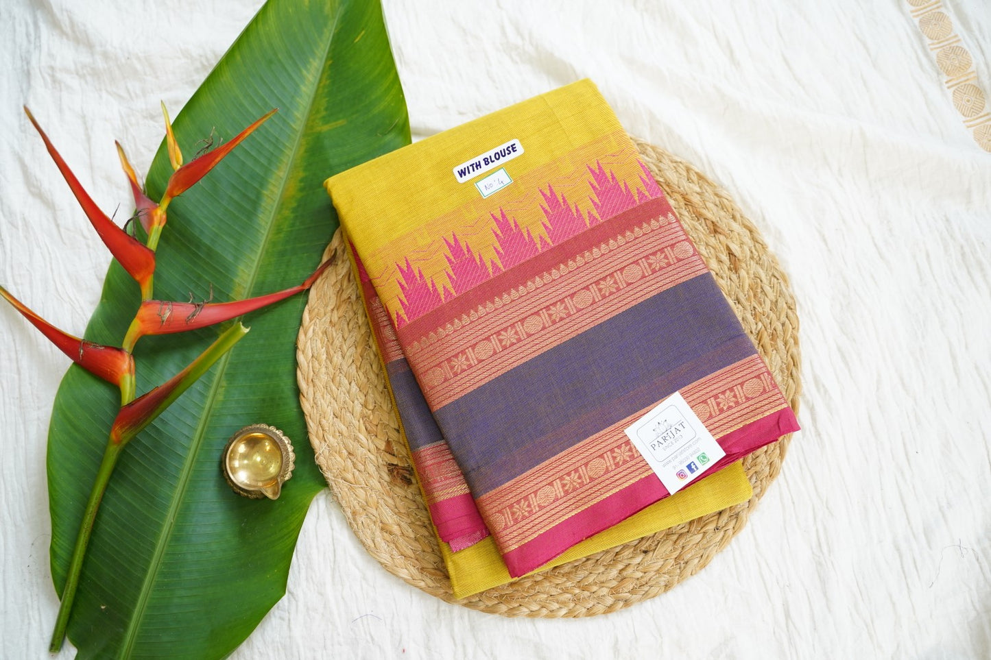 Chettinad handloom Cotton Saree PC15898