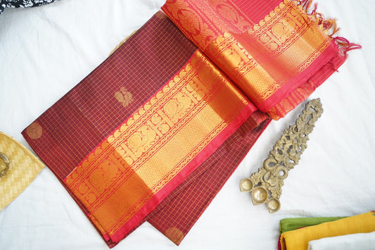 Kanchi Handloom Silk Cotton Saree PC17037