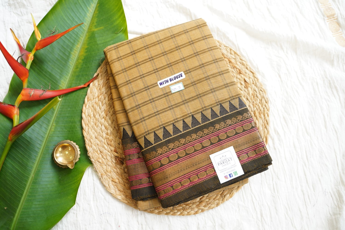 Chettinad handloom Cotton Saree PC15871