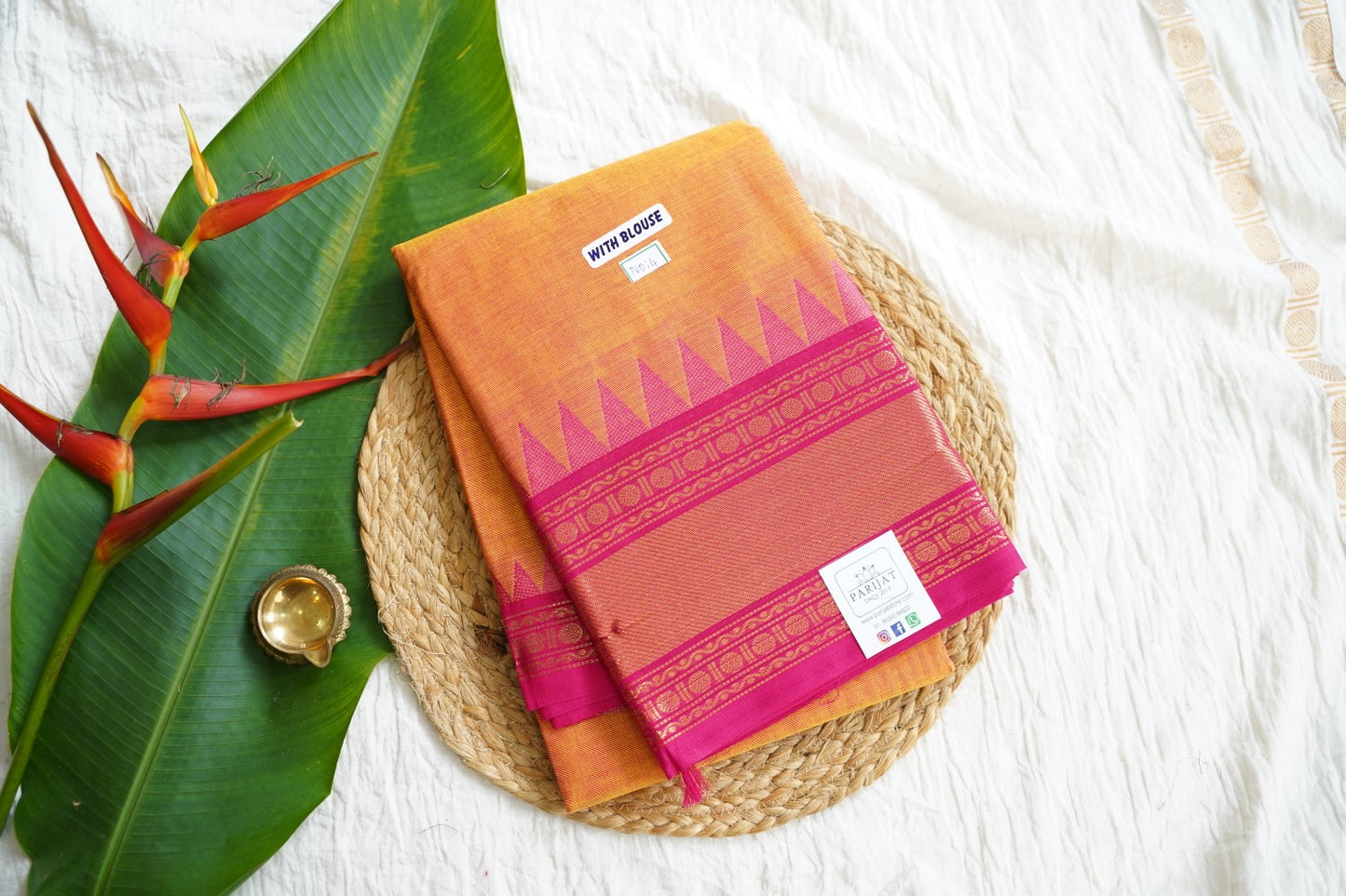 Chettinad handloom Cotton Saree PC15853