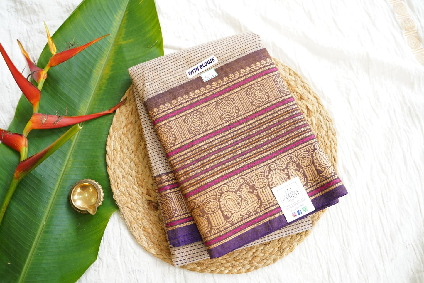 Chettinad handloom Cotton Saree PC15868