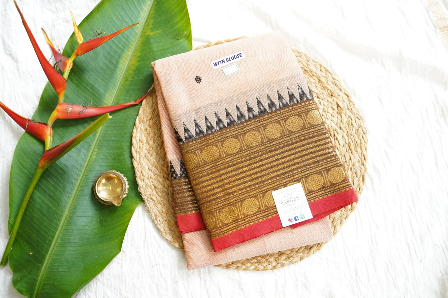 Chettinad handloom Cotton Saree PC15840