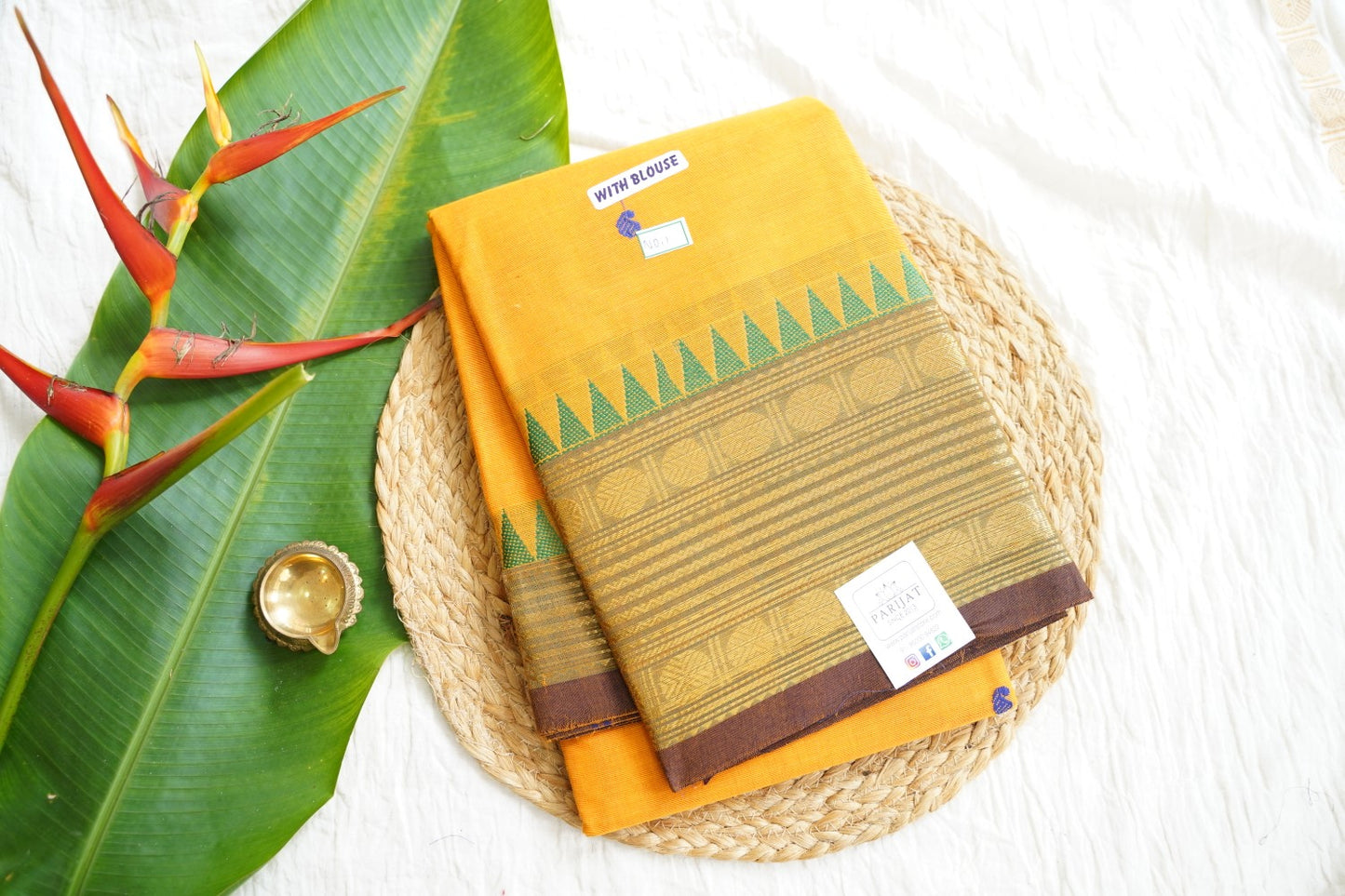 Chettinad handloom Cotton Saree PC15841