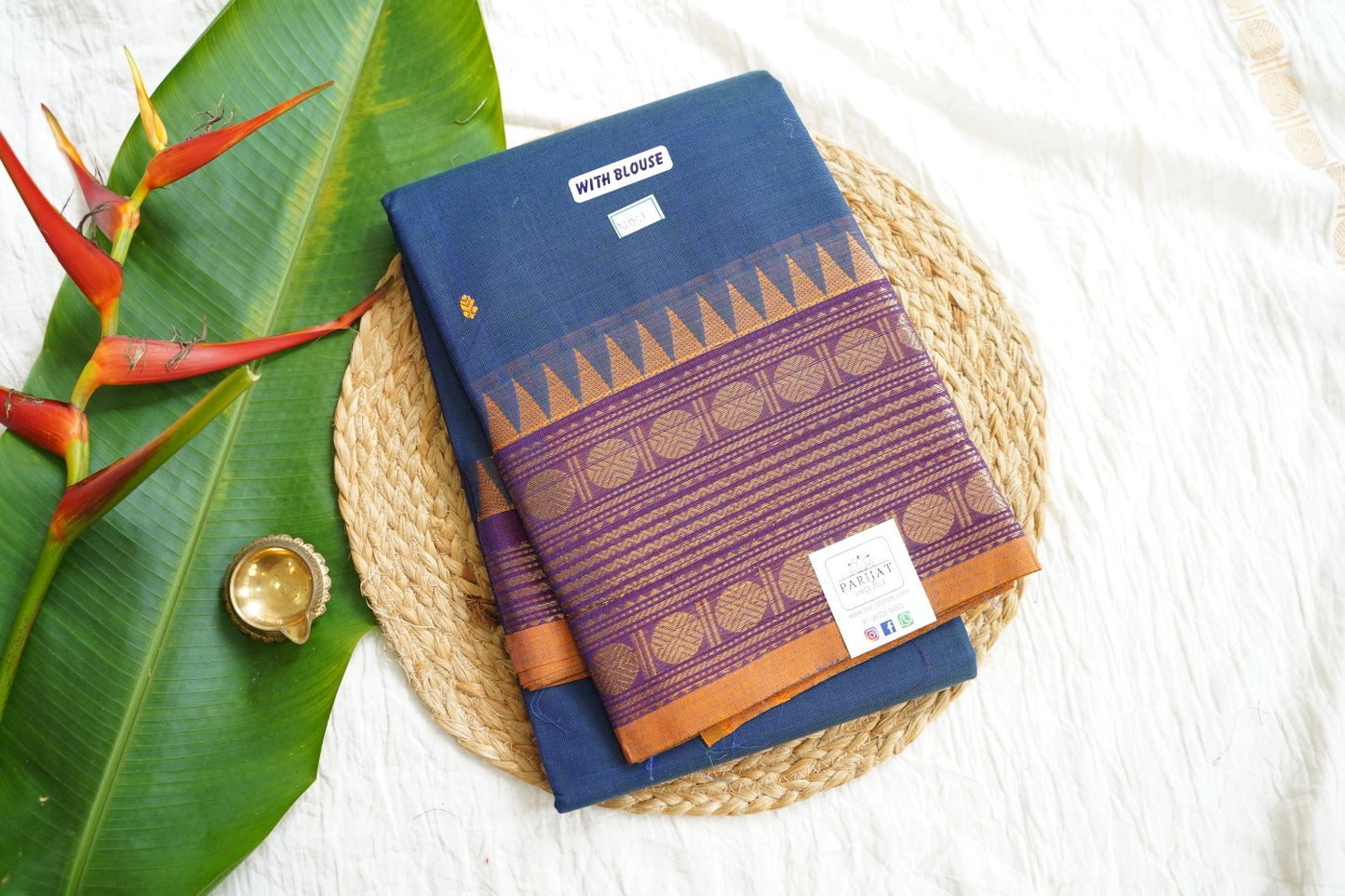 Chettinad handloom Cotton Saree PC15844