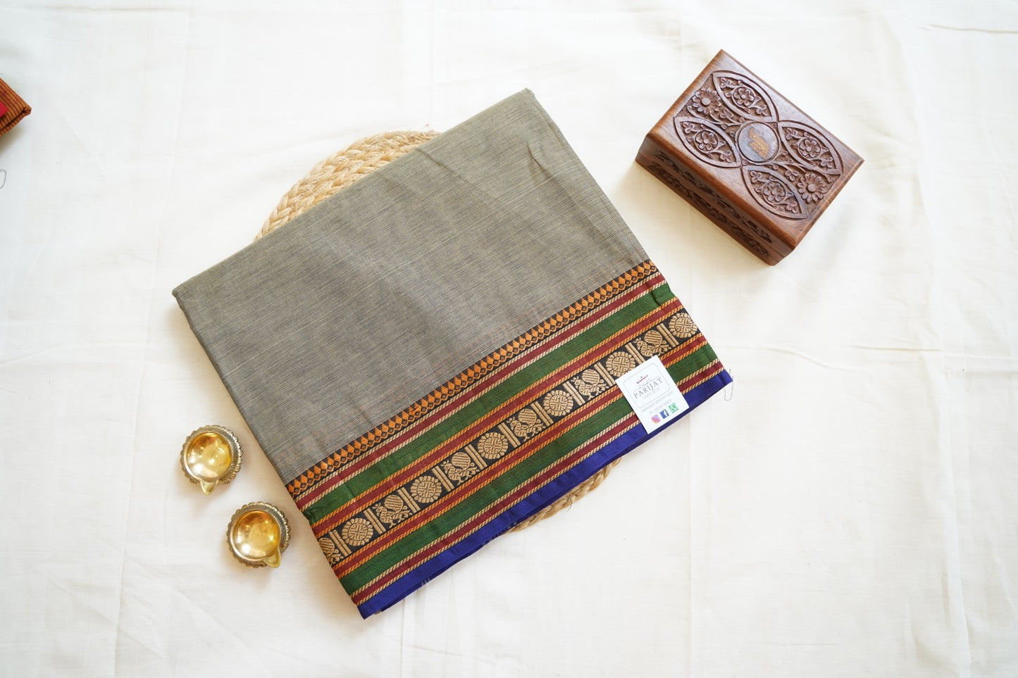 Chettinadu handloom Cotton Saree PC14325