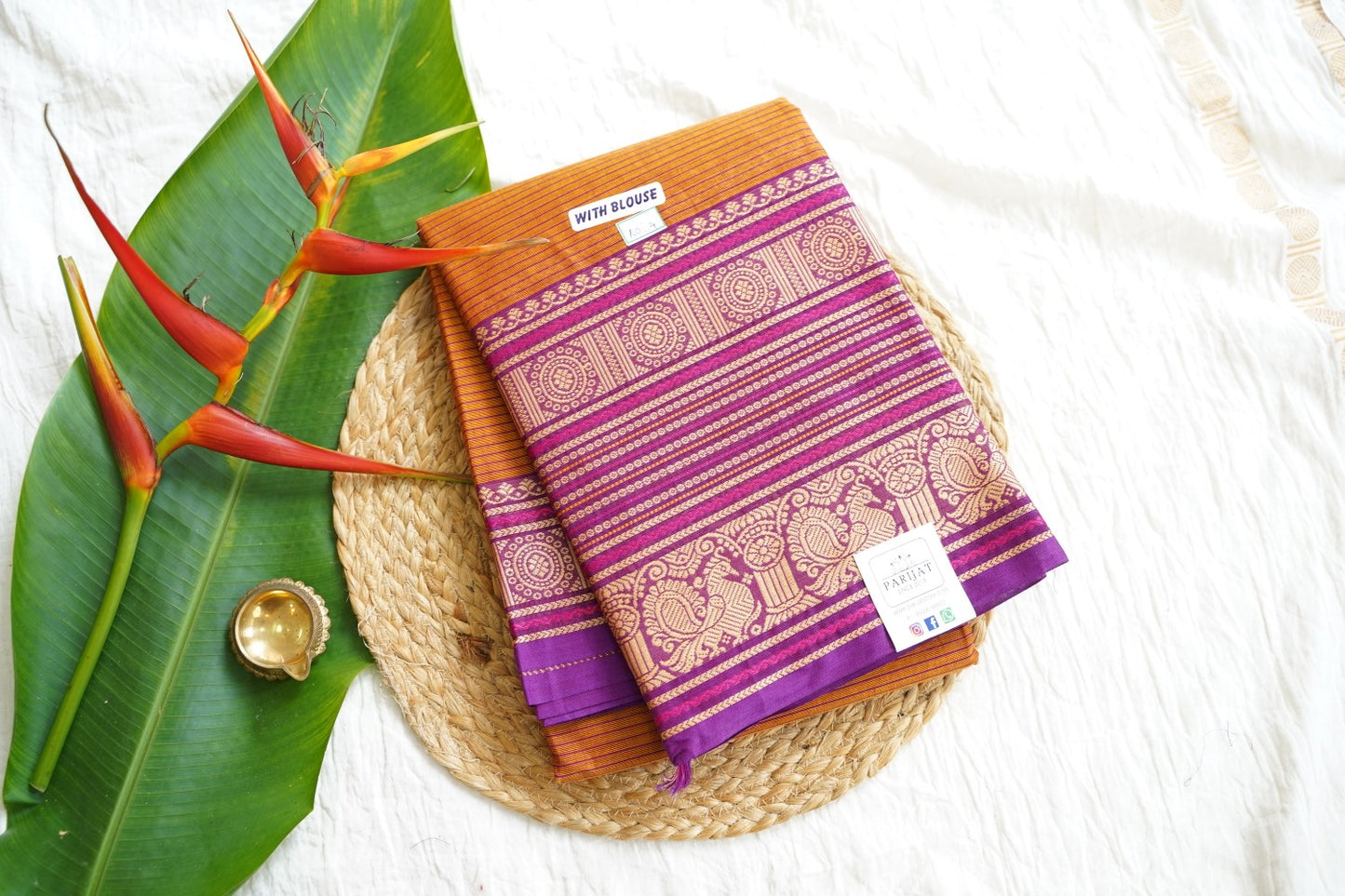 Chettinad handloom Cotton Saree PC15851