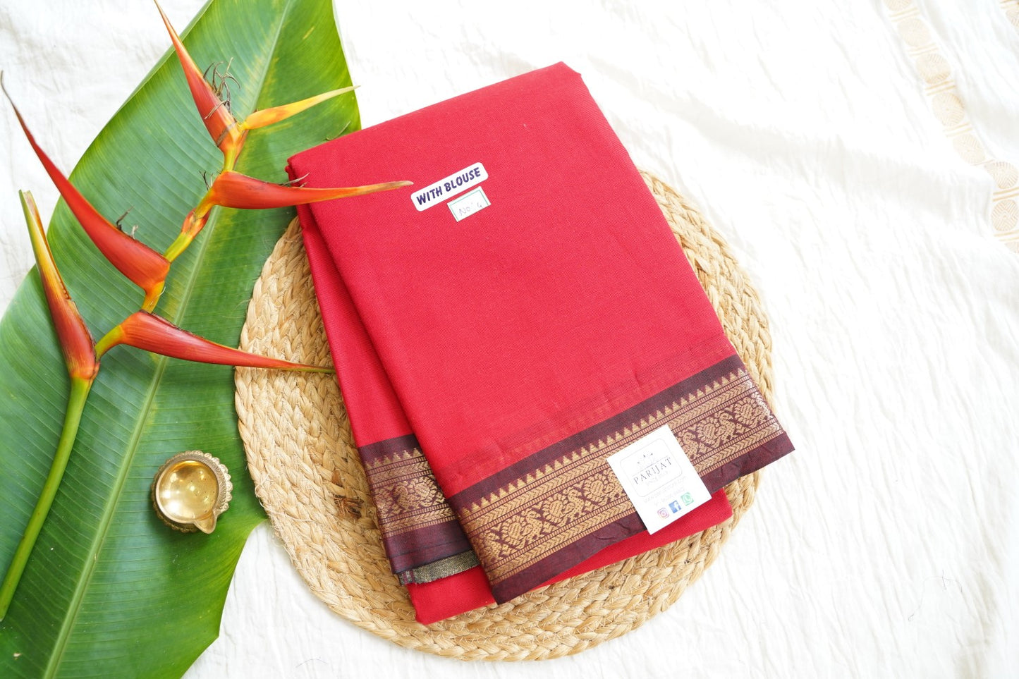 Chettinad handloom Cotton Saree PC15850