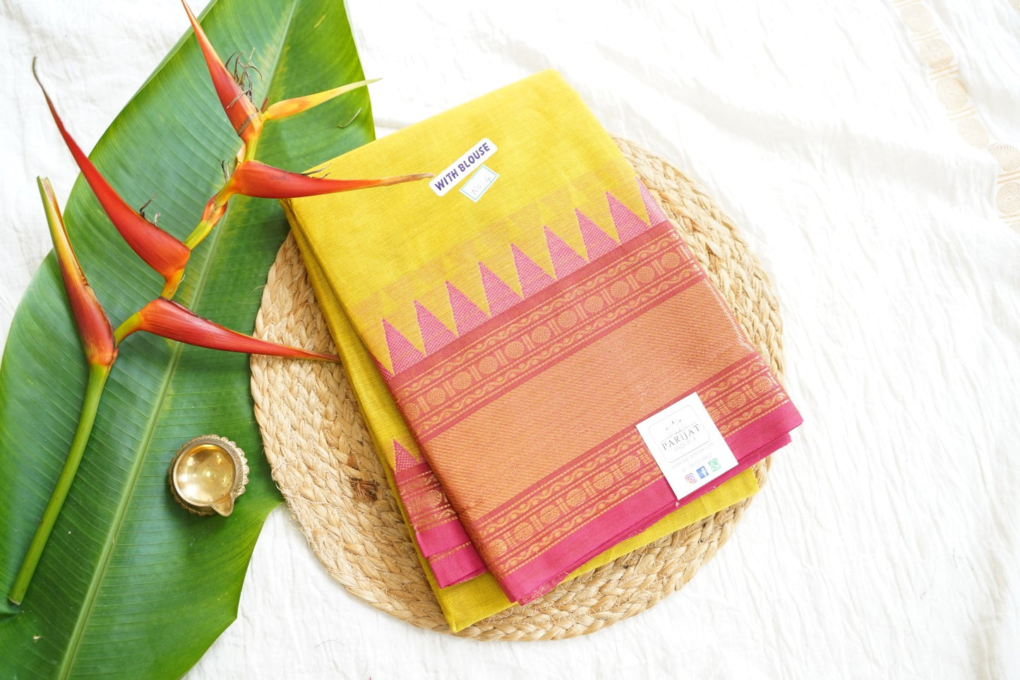 Chettinad handloom Cotton Saree PC15896