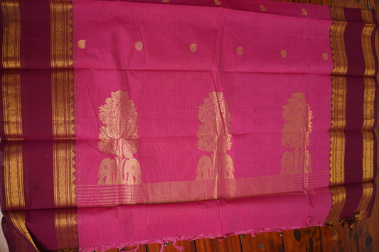 Chettinad handloom Cotton Saree PC15958