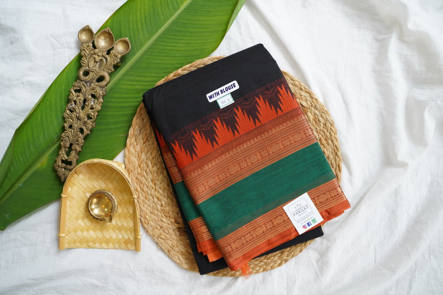 Chettinad handloom Cotton Saree PC15980