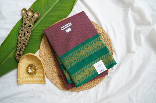 Chettinad handloom Cotton Saree PC15983