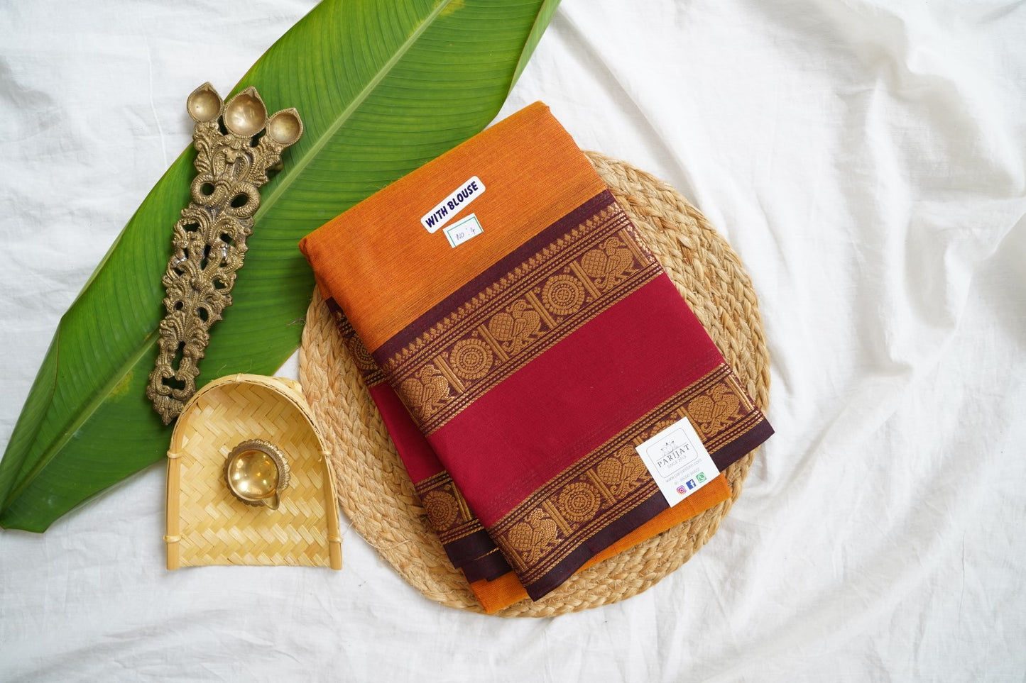 Chettinad handloom Cotton Saree PC15987