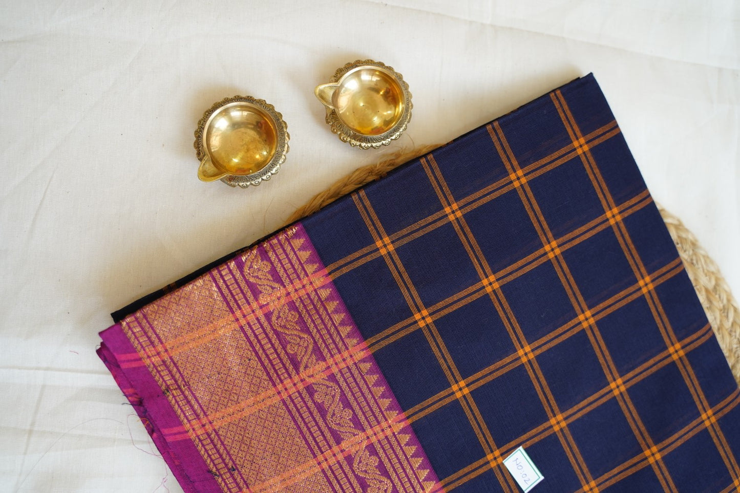 Chettinadu handloom Cotton Saree PC14287