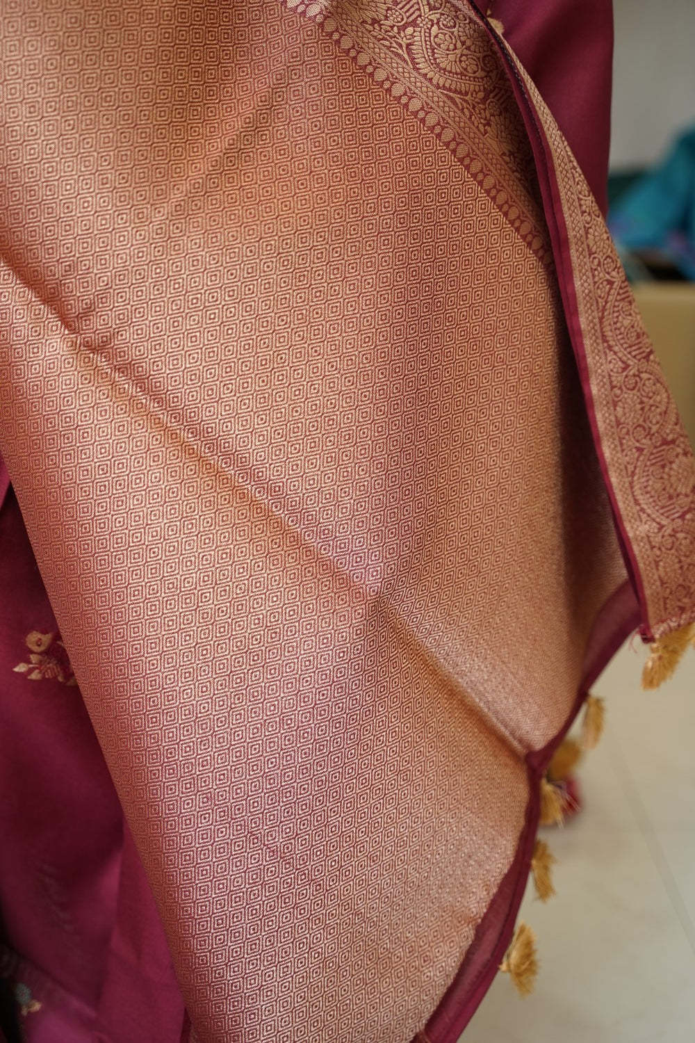 semi chanderi saree PC17884