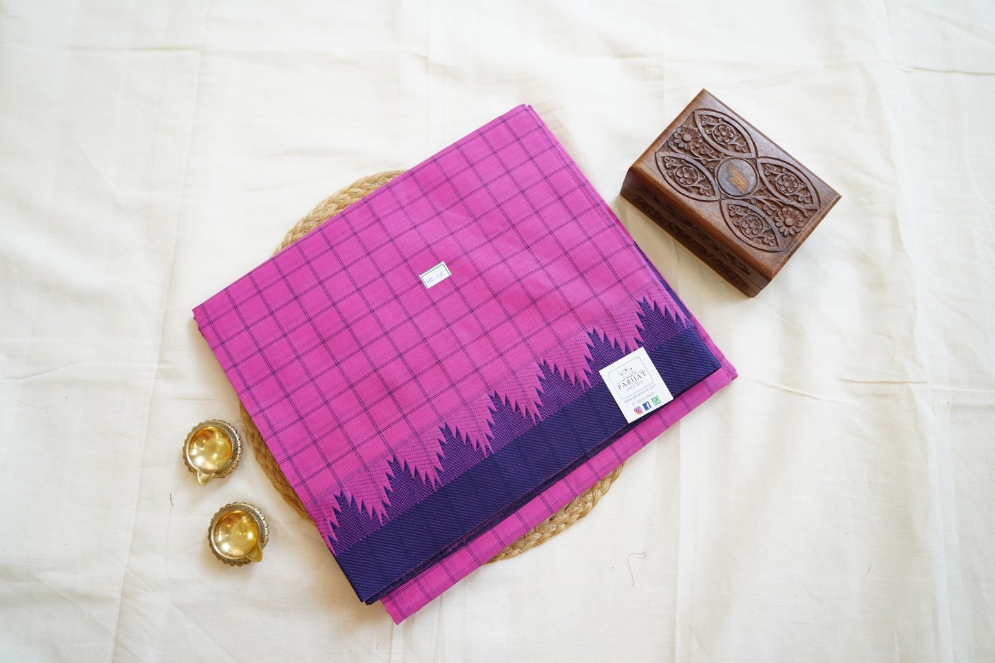 Chettinadu handloom Cotton Saree PC14313