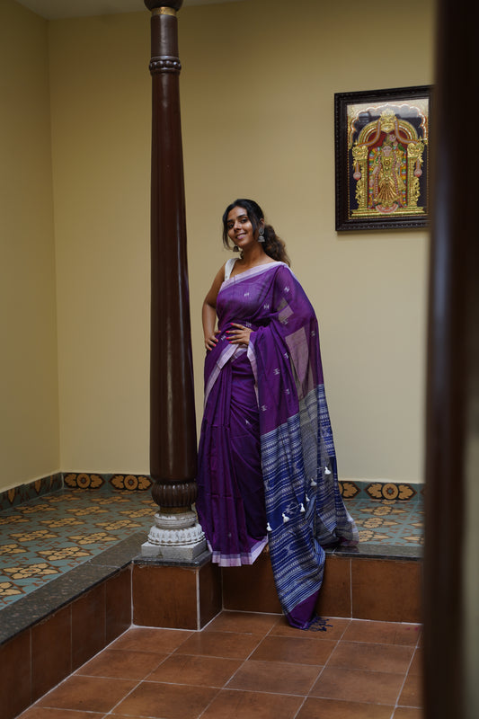 Handloom Mul Cotton Saree-PC13463