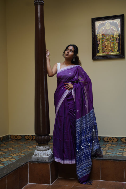 Handloom Mul Cotton Saree-PC13463