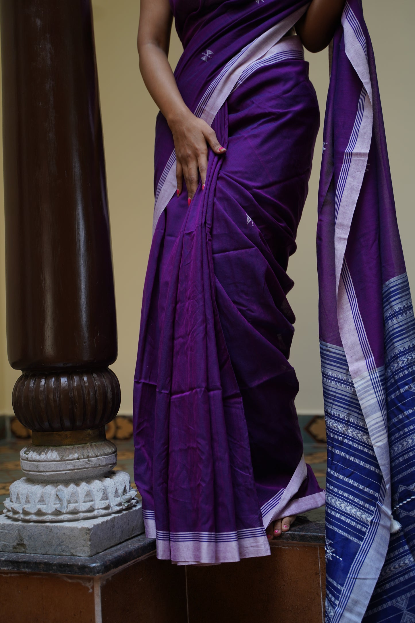 Handloom Mul Cotton Saree-PC13463